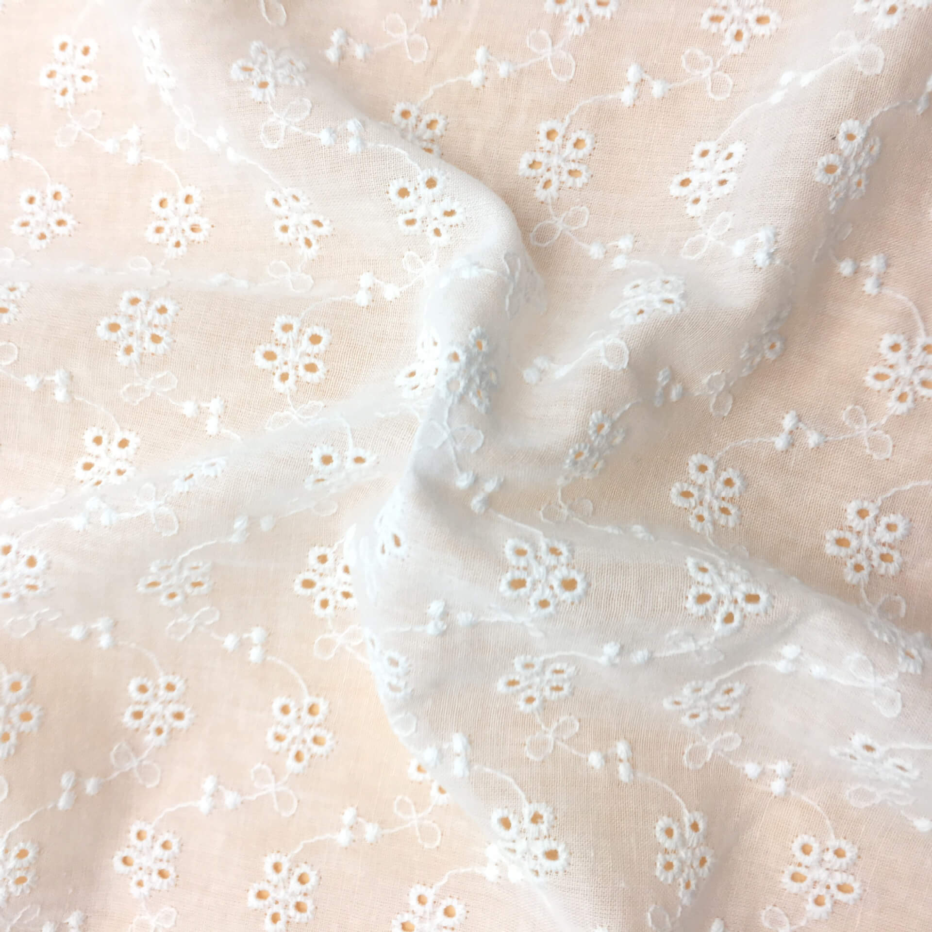 Embroidered Fabric Dress Eyelet 100% Cotton for Women's Wear Wholesale 4